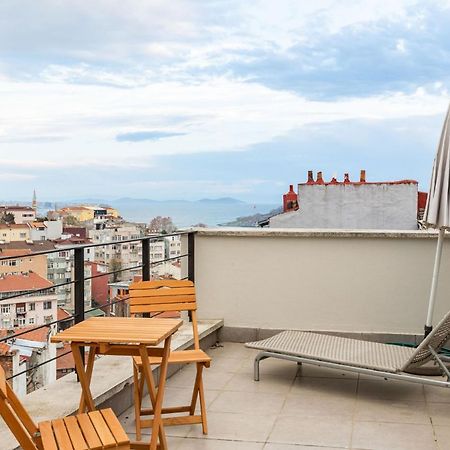 Mesmerizing Flat With Bosphorus View In Beyoglu Apartment อิสตันบูล ภายนอก รูปภาพ